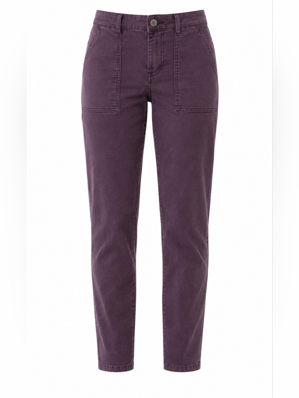 Cabi Cargo Purple Eggplant Slim Leg Pant  2